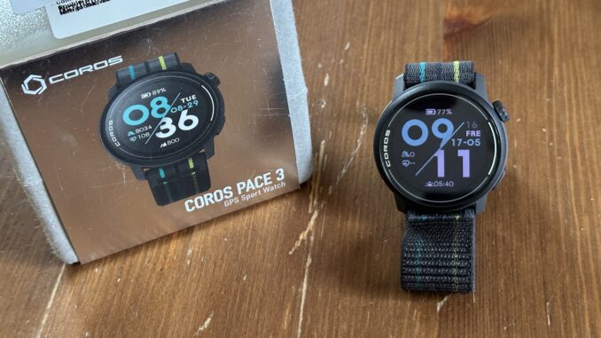 coros, pace, pace3, watch, sportswatch, test, review